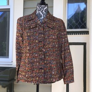 NWOT Coldwater Creek fitted tapestry jacket